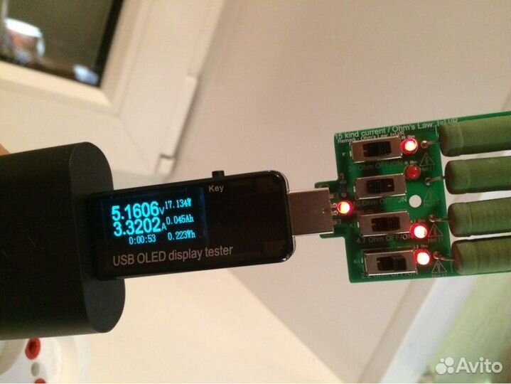 Светодиодный USB-тестер 128x64