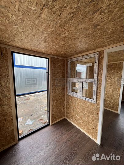 Бытовка вагончик пост охраны проходная в OSB