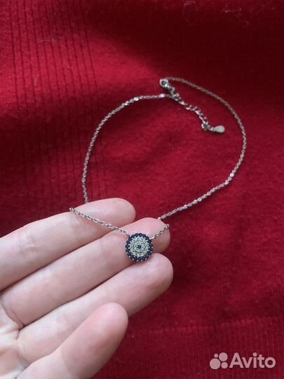 Подвески кулон цепочка синий глаз кипр греция