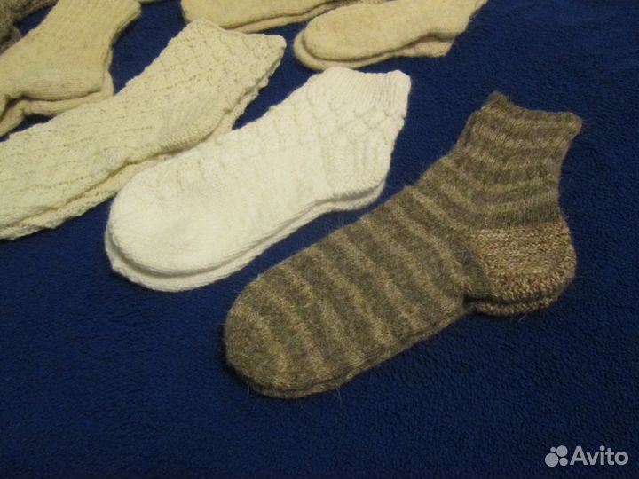 Носки вязаные взрослые и детские