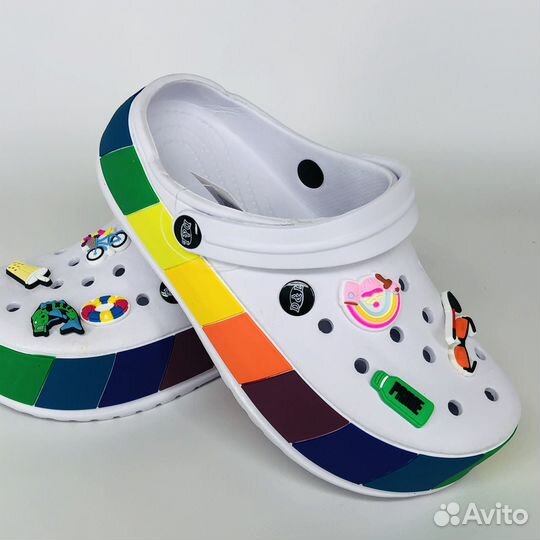 Crocs сабо разноцветные