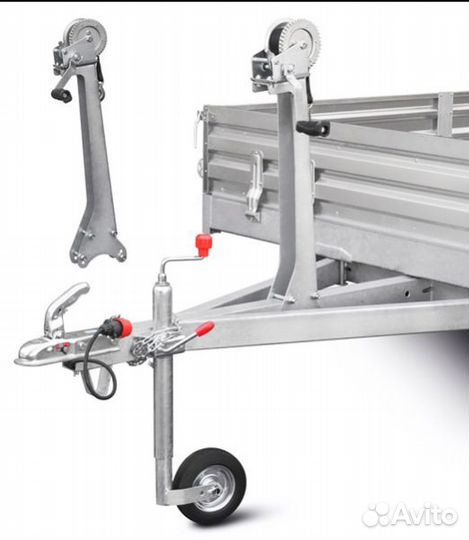 Лебёдка для прицепа ручная с кронштейном мзса 817
