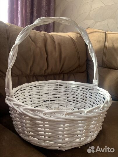 Корзина плетеная большая