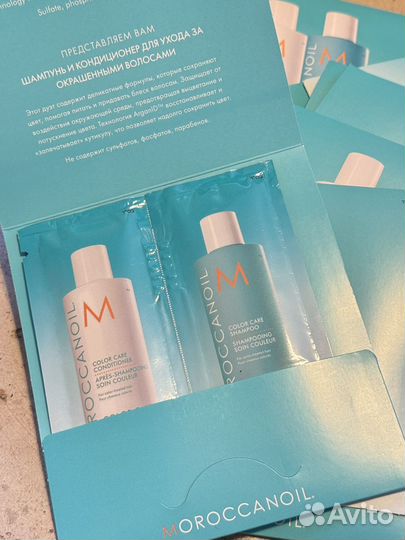 Moroccanoil шампунь, масло миниатюры