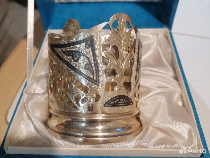 Подстаканник серебро 875