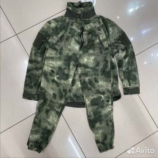 Флисовый костюм мужской военный Мох