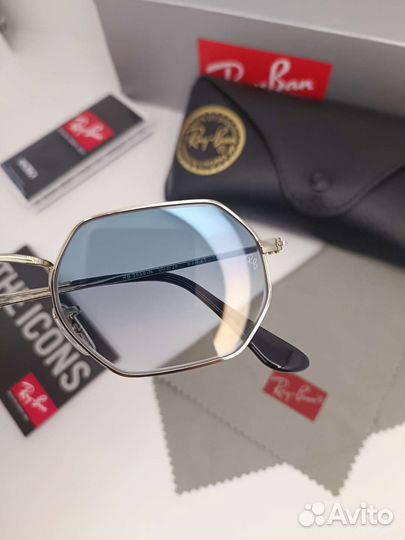 Очки ray ban octagonal 3556 голубой