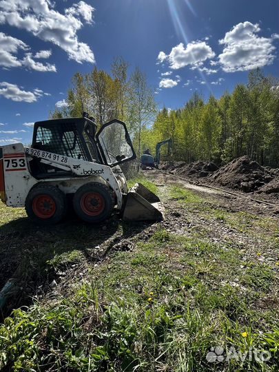 Услуги минипогрузчика бобкат
