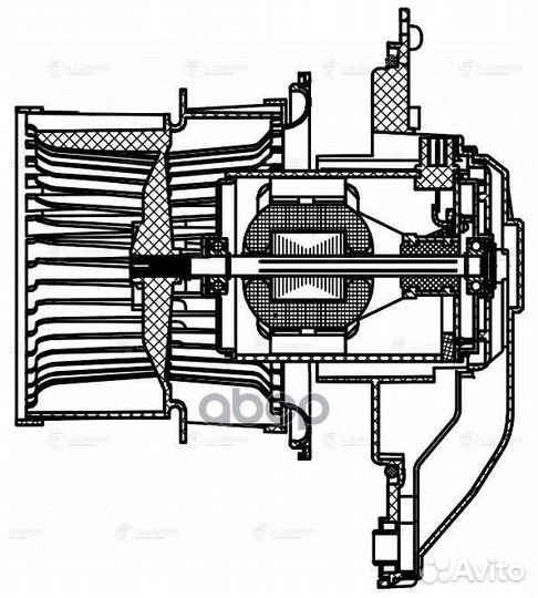 Э/вентилятор отоп.KIA K5 (20) LFH 0815 luzar