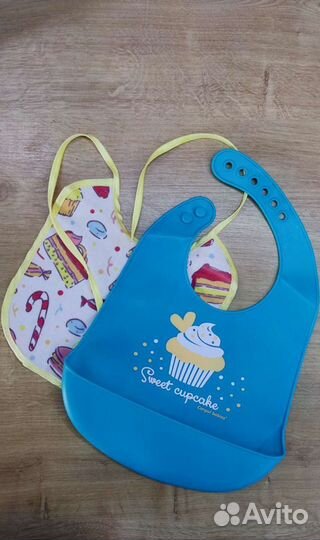 Фартук/слюнявчик силиконовый для кормления