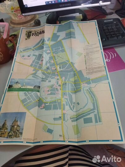 Карта Суздаль. 1979 год