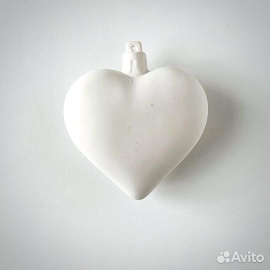 Гипсовая форма для керамики -Сердечко
