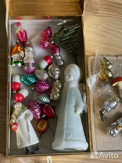 Елочные стеклянные игрушки СССР
