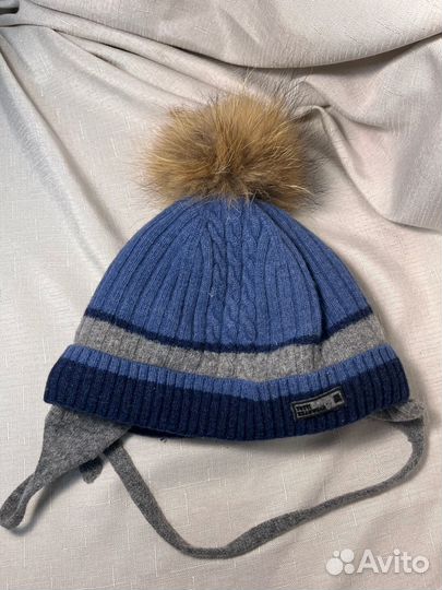 Шапка зимняя шерсть кашемир для мальчика 52-54