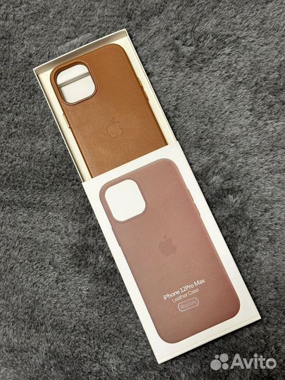 Чехол кожаный iPhone 12 pro max Magsafe