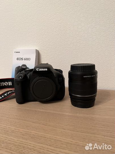 Зеркальный фотоаппарат Canon 600D kit