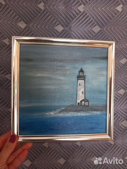 Картина Маяк в море