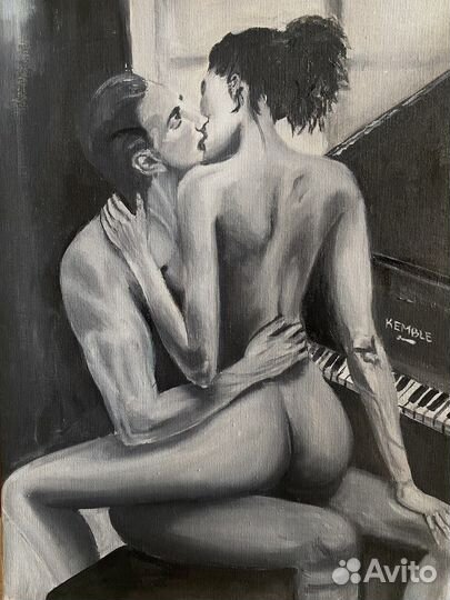 Картина маслом «влечение» на холсте