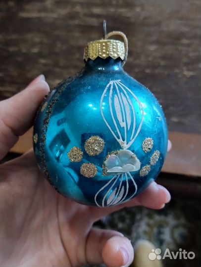 Елочные игрушки СССР большие шары стеклянные
