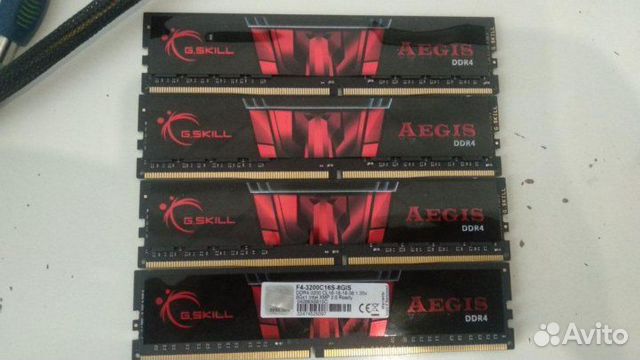 G.Skill aegis (F4-3200C16S-8GIS) 8гб