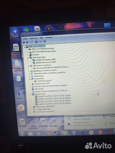 Ноутбук asus f552c, core i3