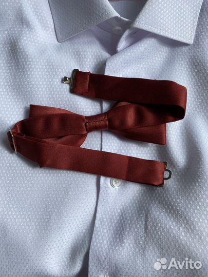 Галстук бабочка бордовый «элси»