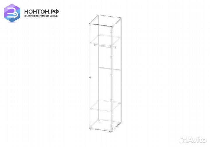 Пенал Мийа-3А ясень шимо светлый
