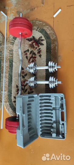 Штанга с блинами,и гантели