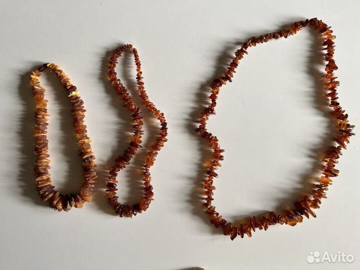 Янтарные бусы натуральные СССР