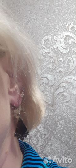 Серьги винтажные мельхиор