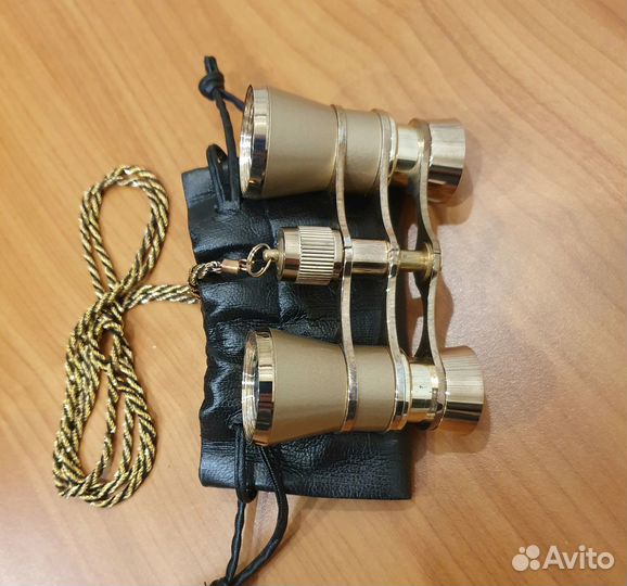 Театральный бинокль OneLumen, 3x25, золотистый