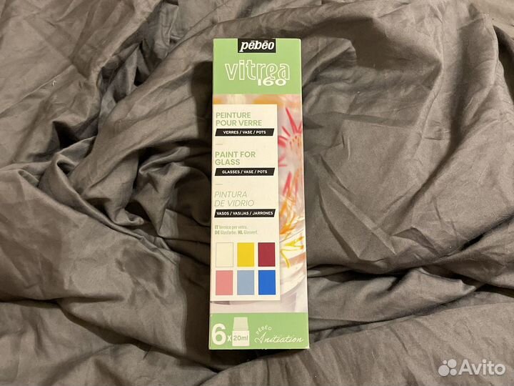 Набор красок pebeo vitrea 160 по стеклу