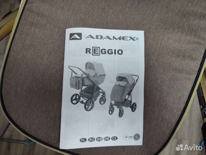 Коляска 2 в 1 adamex reggio SE