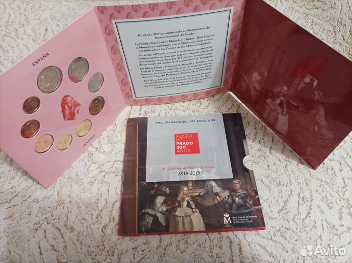 Набор монет евро Испании 2019 года