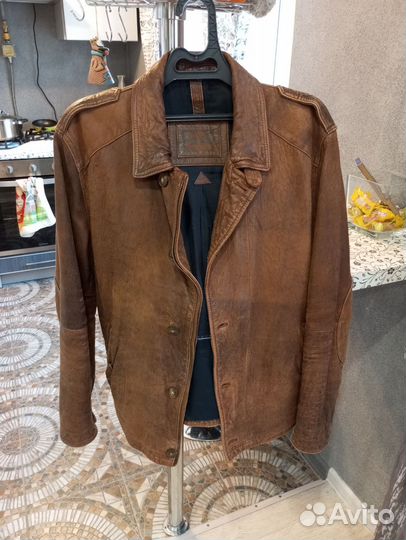 Кожаная куртка мужская