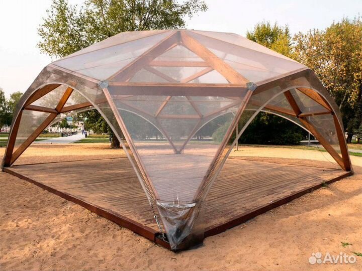 Шатер деревянный