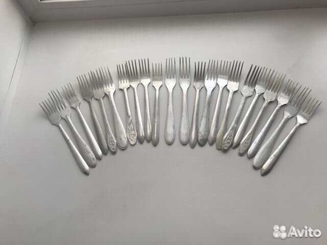 Вилки, ложки чайные алюминиевые