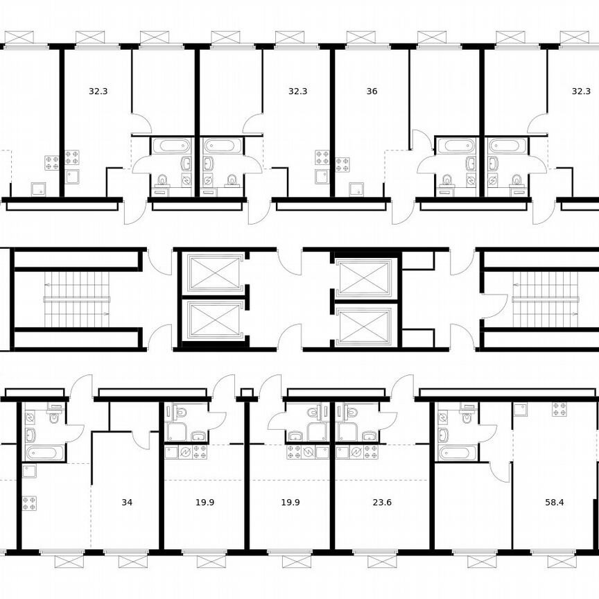 2-к. квартира, 46,2 м², 23/33 эт.