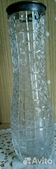 Ваза хрустальная Чехословакия