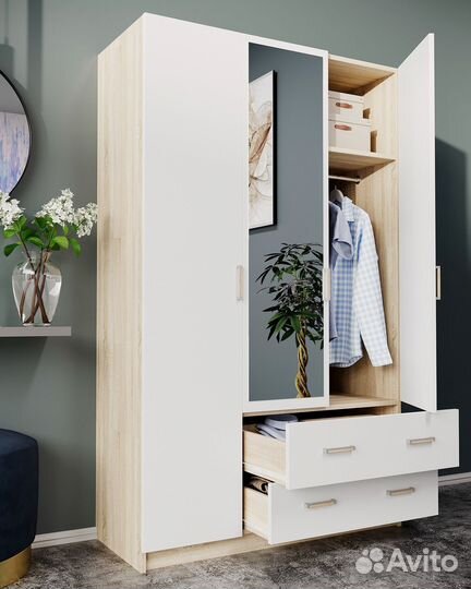 Шкаф распашной Трио 2-я NEW