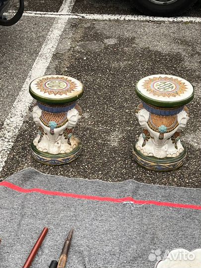 Подставка. Табурет керамический Винтаж