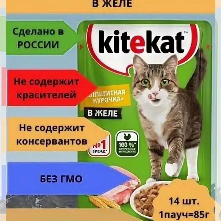 Влажный и сухой корм для кошек