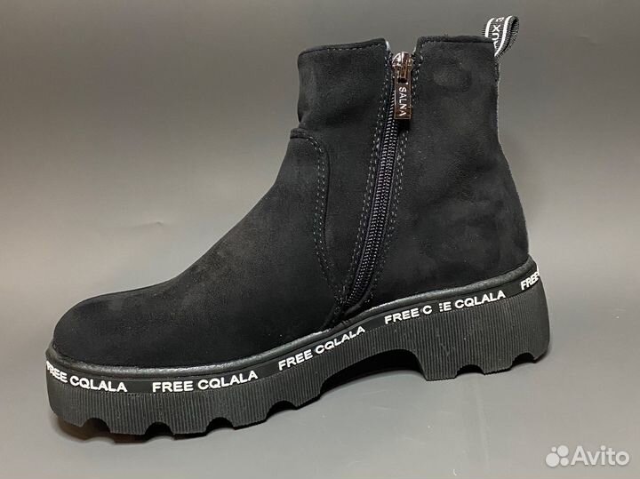 Полуботинки замша осень-весна 36р