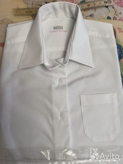 Рубашка новая школьная для девочки 122 128