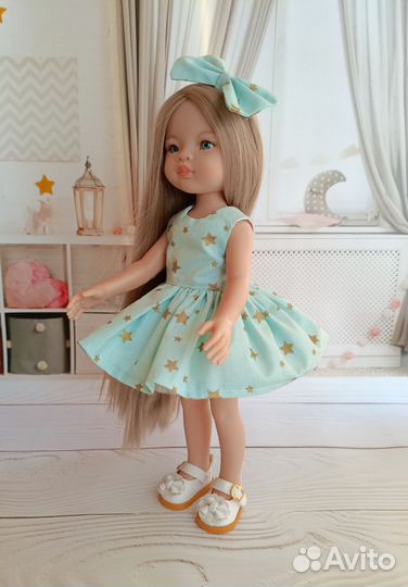 Одежда.Платье для куклы Паола Рейна