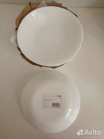 Тарелка суповая 20см Икеа офтаст 6шт
