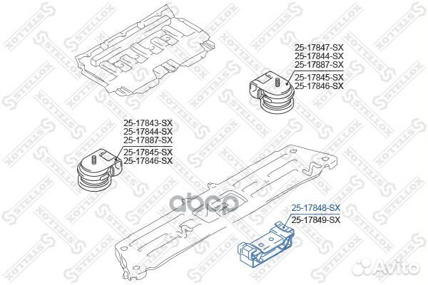 25-17848-SX подушка двигателя задняя Suzuki Gr