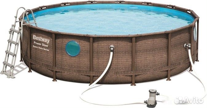 Бассейн Bestway Power Steel 56725 (488х122)