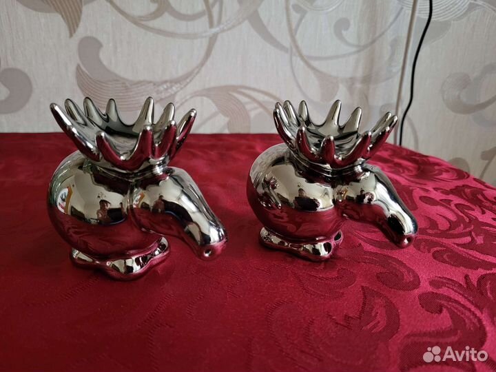 Подсвечники -солонки фарфор