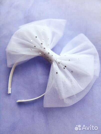 Ободок с большим бантом